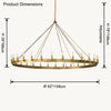 WOMO Candle Round Chandelier-WM2818 thumbnail