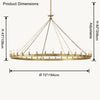 WOMO Candle Round Chandelier-WM2818 thumbnail