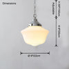 WOMO Schoolhouse Glass Pendant Light-WM2824 thumbnail
