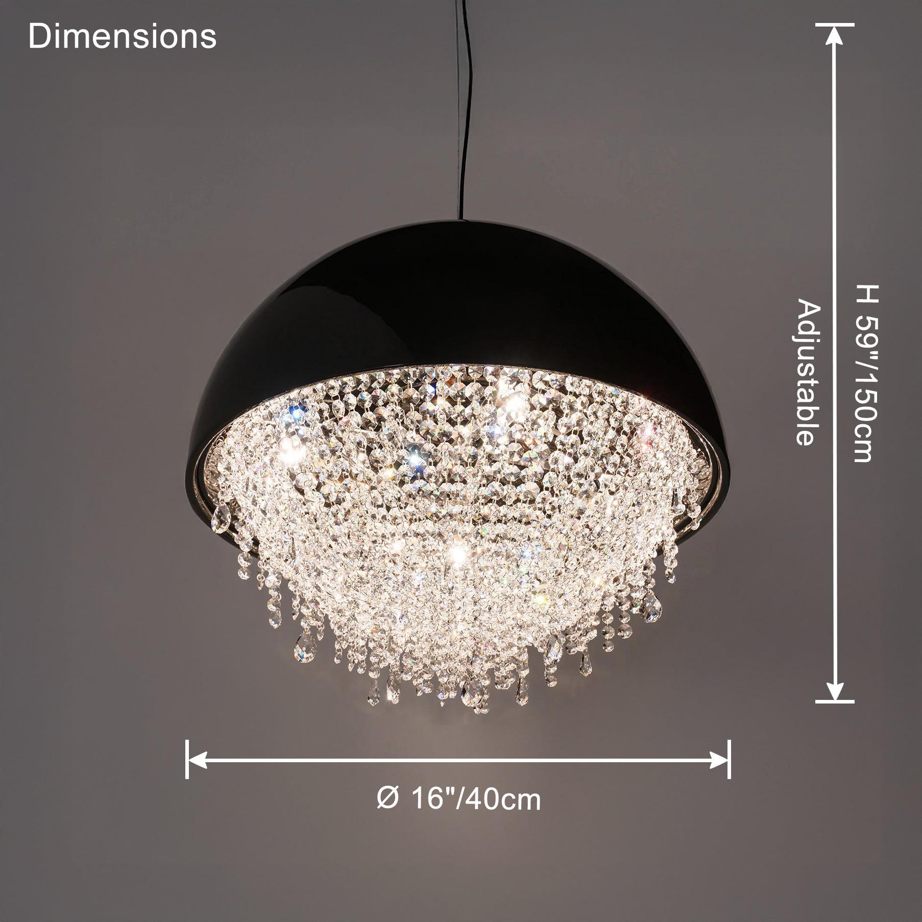 WOMO Dome Crystal Chandelier-WM2825