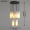 WOMO Cascading Cylinder Alabaster Chandelier-WM2827 thumbnail