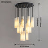 WOMO Cascading Cylinder Alabaster Chandelier-WM2827 thumbnail