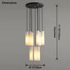 WOMO Cascading Cylinder Alabaster Chandelier-WM2827 thumbnail