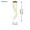 WOMO Cascading Cylinder Alabaster Chandelier-WM2827 thumbnail