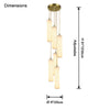 WOMO Cascading Cylinder Alabaster Chandelier-WM2827 thumbnail