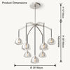 WOMO Multi Light Crystal Pendant Chandelier-WM2828 thumbnail