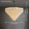 WOMO Tiered Alabaster Chandelier -WM2832 thumbnail