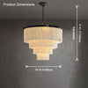WOMO Tiered Alabaster Chandelier -WM2832 thumbnail