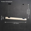 WOMO Linear Alabaster Chandelier-WM2838 thumbnail