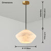 WOMO Flying Saucer Alabaster Pendant Light-WM2840 thumbnail