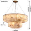 WOMO Tiered Alabaster Chandelier-WM2844 thumbnail
