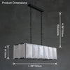 WOMO Rectangular Alabaster Chandelier-WM2847 thumbnail
