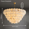 WOMO Tiered Alabaster Chandelier-WM2849 thumbnail