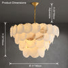 WOMO Tiered Alabaster Chandelier-WM2849 thumbnail