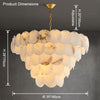 WOMO Tiered Alabaster Chandelier-WM2849 thumbnail