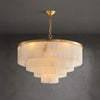 WOMO Tiered Round Alabaster Chandelier-WM2853 thumbnail