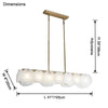 WOMO Linear Alabaster Chandelier-WM2855 thumbnail