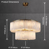 WOMO Modern Multi-Round Alabaster Chandelier-WM2860 thumbnail