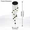 WOMO Cascading Alabaster Staircase Chandelier-WM2862 thumbnail