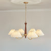 WOMO Pleated Shaded Wood Chandelier-WM2864 thumbnail