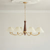 WOMO Pleated Shaded Wood Chandelier-WM2864 thumbnail