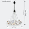 WOMO Cluster Globe Alabaster Pendant Chandelier-WM2865 thumbnail