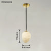 WOMO Irregular Alabaster Pendant Light-WM2868 thumbnail