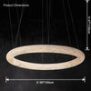 WOMO Alabaster Circle LED Chandelier-WM2873 thumbnail