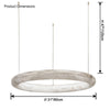 WOMO Alabaster Circle LED Chandelier-WM2873 thumbnail