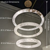 WOMO Alabaster Circular LED Chandelier-WM2874 thumbnail