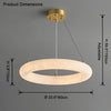 WOMO Alabaster Circular LED Chandelier-WM2874 thumbnail
