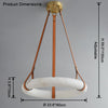 WOMO Alabaster Circular LED Chandelier-WM2874 thumbnail
