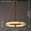WOMO Alabaster Circular LED Chandelier-WM2874 thumbnail