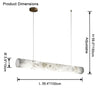 WOMO Alabaster Tube Linear Chandelier-WM2876 thumbnail