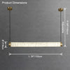 WOMO Alabaster Linear Pendant Light-WM2879 thumbnail
