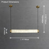 WOMO Alabaster Linear Pendant Light-WM2879 thumbnail