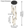 WOMO Alabaster Tube Staircase Chandelier-WM2881 thumbnail
