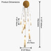 WOMO Alabaster Tube Staircase Chandelier-WM2881 thumbnail