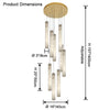 WOMO Alabaster Tube Staircase Chandelier-WM2881 thumbnail