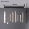 WOMO Alabaster Tube Dining Room Pendant Light-WM2882 thumbnail