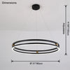 WOMO Circular Led Chandelier-WM2888 thumbnail