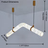 WOMO Pipe Linear Alabaster Pendant Light-WM2889 thumbnail
