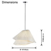 WOMO Pleated Dress Pendant Light-WM2907 thumbnail