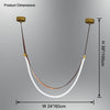 WOMO Ribbon Leather Chandelier-WM2908 thumbnail