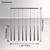 WOMO Tube Linear Chandelier-WM2909 thumbnail
