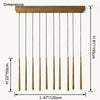 WOMO Tube Linear Chandelier-WM2909 thumbnail