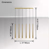 WOMO Tube Linear Chandelier-WM2909 thumbnail