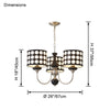 WOMO Polka Shaded Chandelier-WM2913 thumbnail