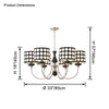 WOMO Polka Shaded Chandelier-WM2913 thumbnail