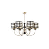 WOMO Polka Shaded Chandelier-WM2913 thumbnail